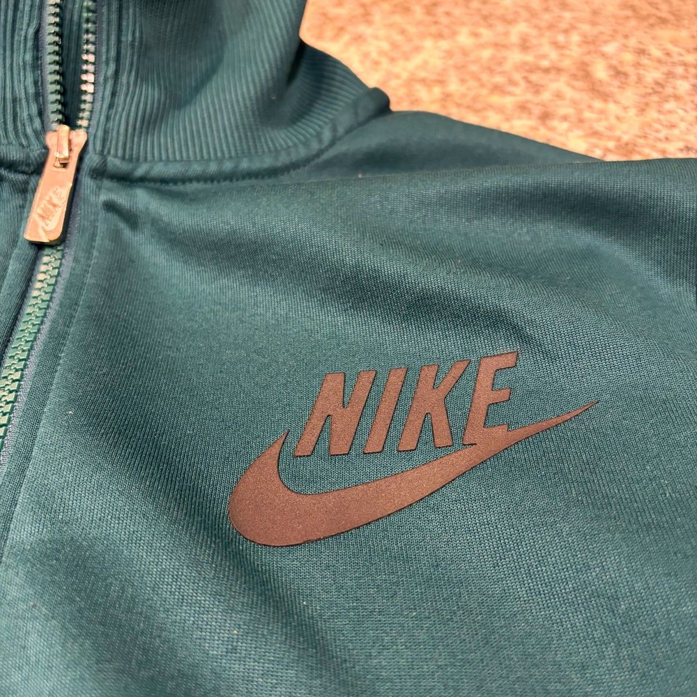 Y2K Vintage Nike Sportswear Full Zip Track Jacket Dark Green Men's Medium M